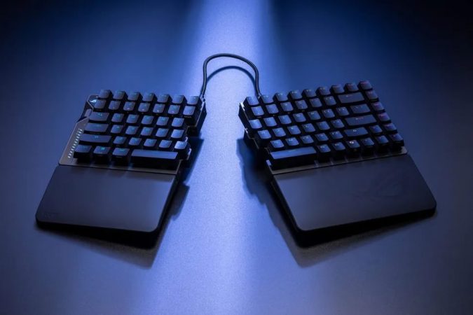 Клавиатура ROG Falcata и мышь Harpe II Ace представлена Asus на выставке Computex 2025