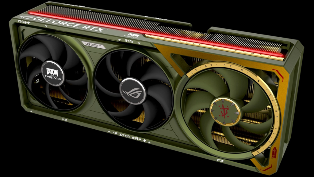 Asus представила видеокарту RTX 5080 в стиле Doom по цене RTX 5090 Asus представила видеокарту RTX 5080 в стиле Doom по цене RTX 5090