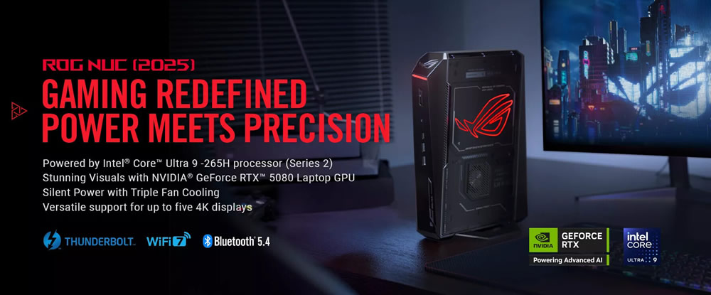 Asus ROG представила мини-ПК для геймеров с видеокартой Nvidia GeForce RTX 5080 Asus ROG представила мини-ПК для геймеров с видеокартой Nvidia GeForce RTX 5080