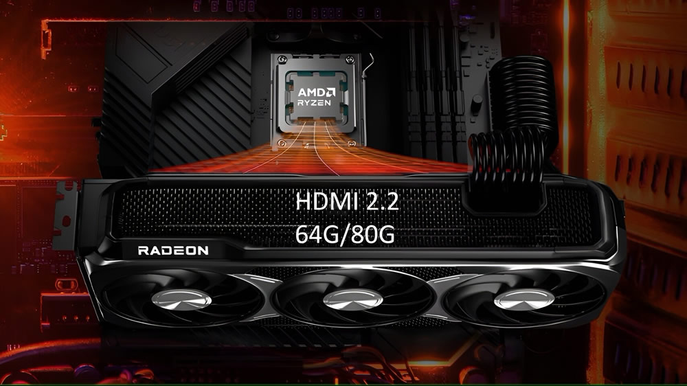 AMD готовит видеокарты с поддержкой HDMI 2.2 с пропускной способностью до 80 Гбит/с AMD готовит видеокарты с поддержкой HDMI 2.2 с пропускной способностью до 80 Гбит/с