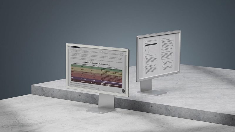 Цветной E-Ink монитор, который сбережёт глаза, представила компания Onyx