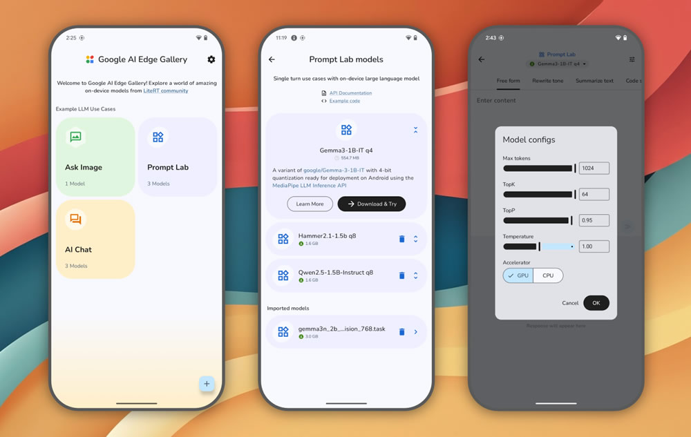 Google тихо выпустила приложение AI Edge Gallery для локального ИИ