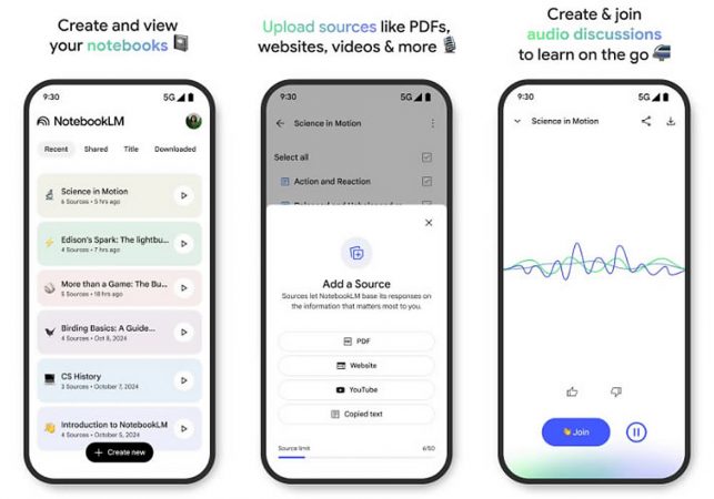 ИИ-блокнот NotebookLM появится теперь в Android и iPhone в качестве нативного приложения
