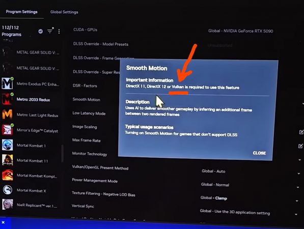 Nvidia добавила поддержку Vulkan в Smooth Motion, что повысит FPS в играх