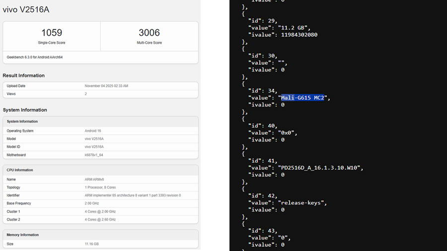 Vivo Y500 Pro замечен в базе Geekbench: дата выхода и ключевые характеристики подтверждены Vivo Y500 Pro замечен в базе Geekbench: дата выхода и ключевые характеристики подтверждены