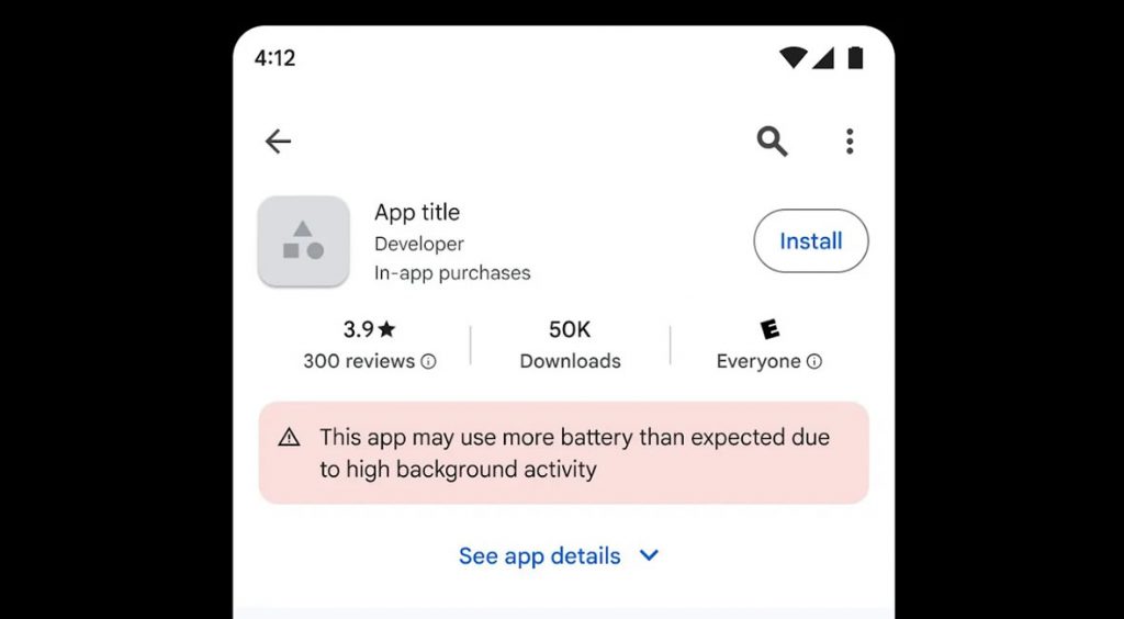 Play Store начнёт отмечать приложения, сажающие батарею смартфонов