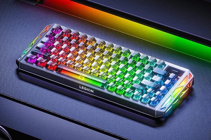 Lenovo выпустила клавиатуру Legion R7 RT75 с TFT-экраном